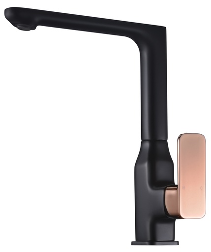 Seto Sink Mixer With Rose Gold Handle Lead Free(Matt Black)