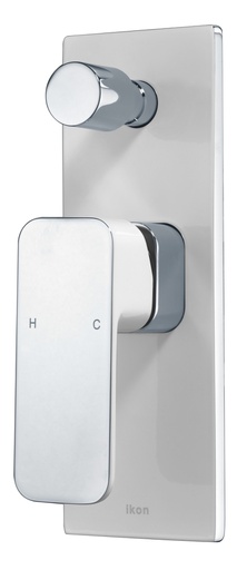 [43173] Seto Wall Mixer with Diverter(Chrome & White)