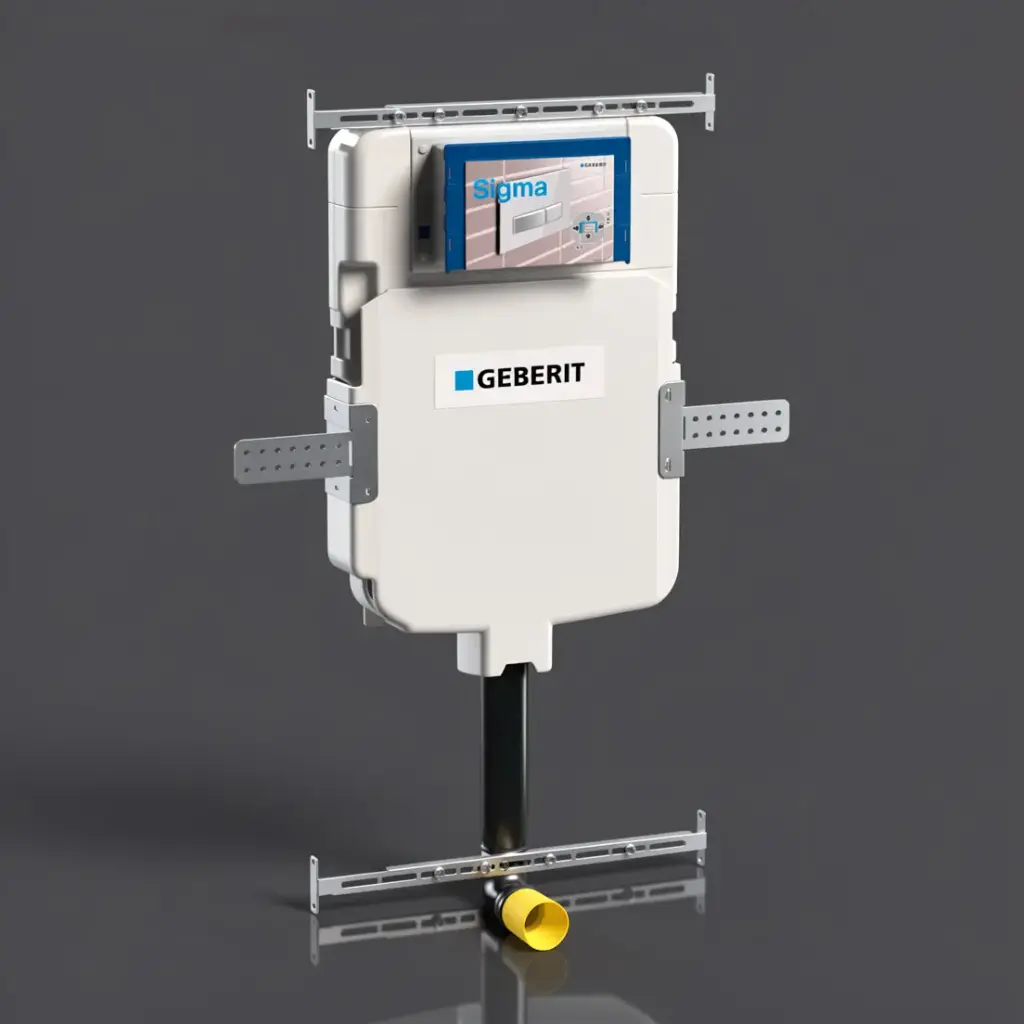 Sigma8 Front Flush Mechanical In Wall Concealed Cistern 4.5/3L