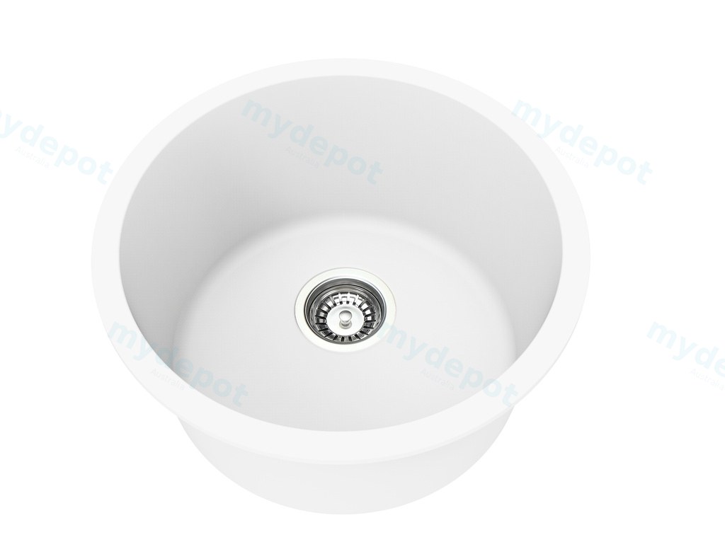 Size:450X235mm Bowl Size:398*235mm Artic White Laufey Granite Laundry/Bar Sink