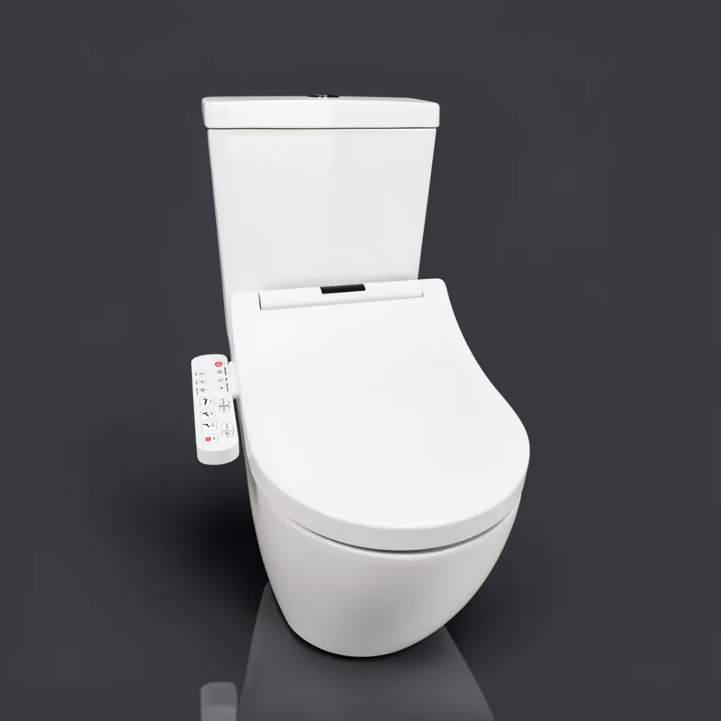 Smart Toilet Suite Rimless Flush with Electric Bidet Toilet Seat