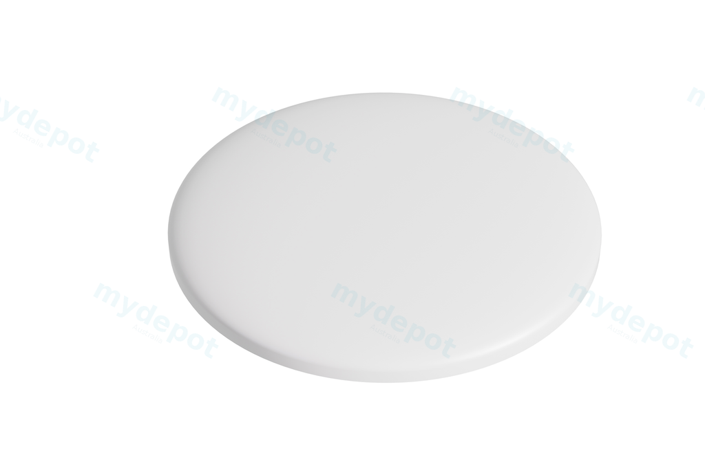 [55009] Solid Surface Bathtub Waste Cap Glossy White