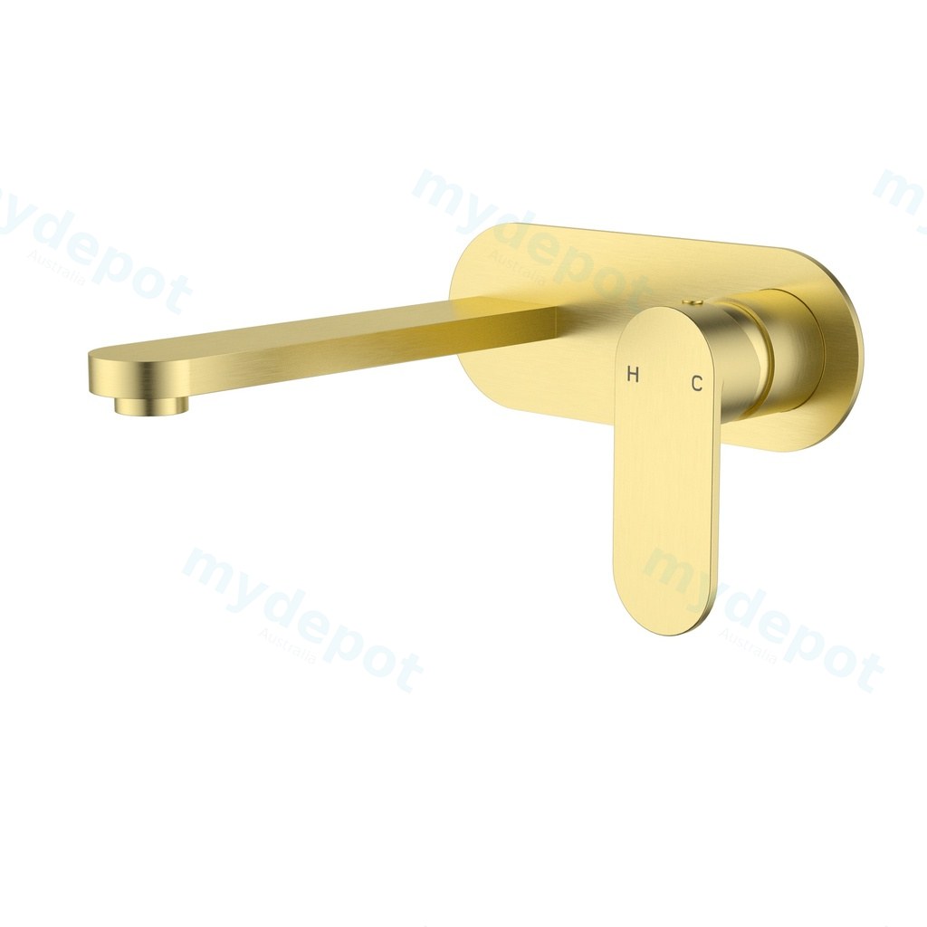 [44892] Sora SS Wall Basin Mixer Trim Kits Brushed Gold