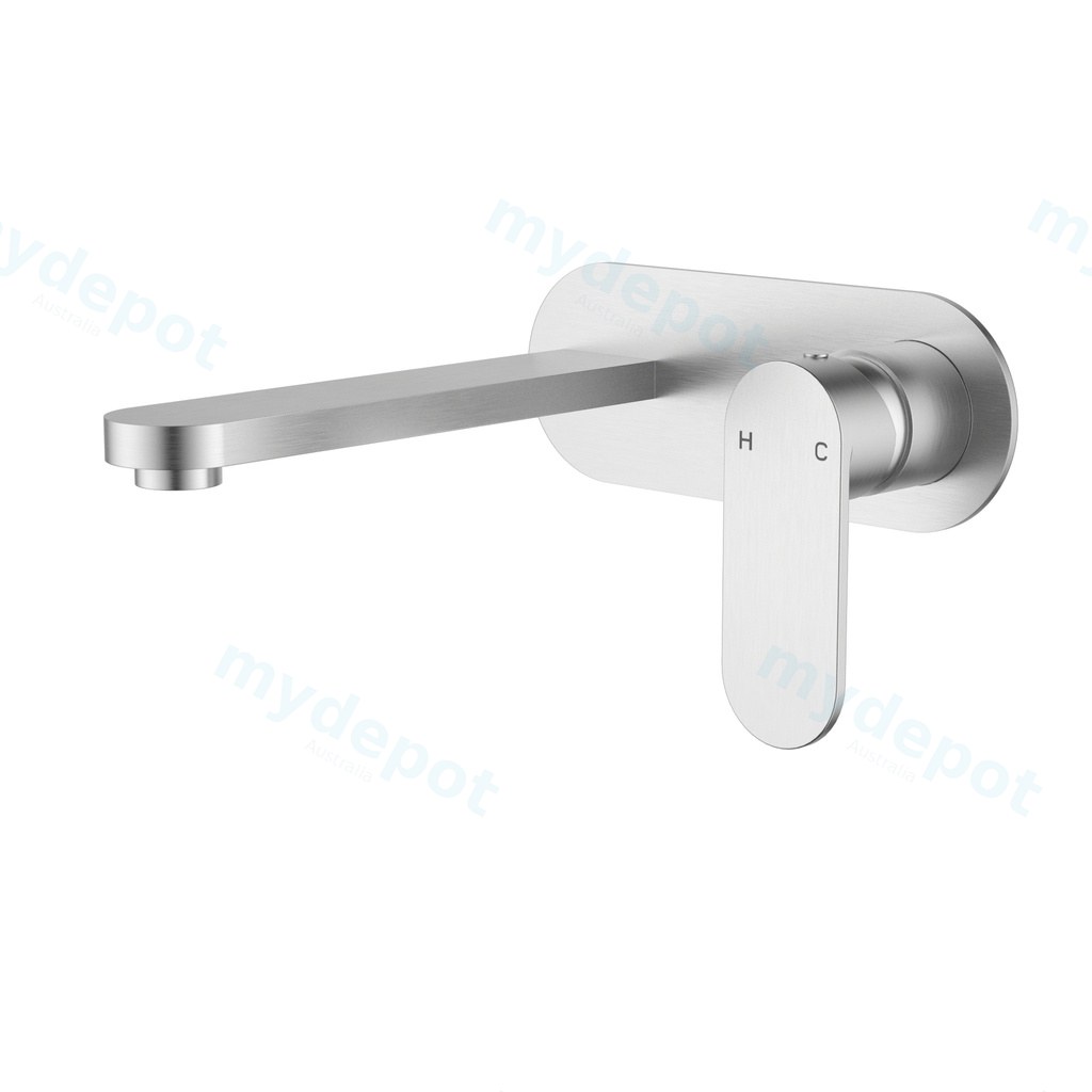 Sora SS Wall Basin Mixer Trim Kits Brushed Stainless Steel