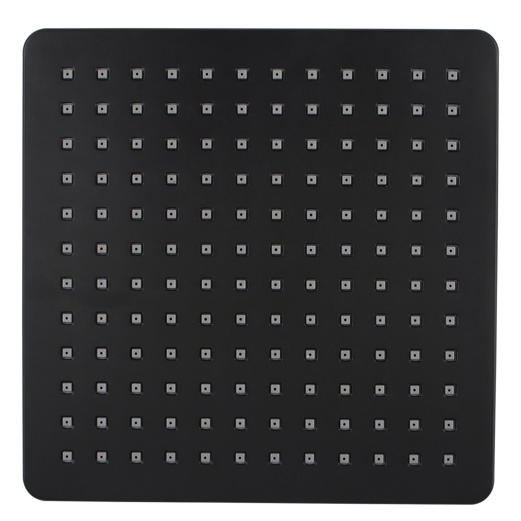 [40304] Square Black ABS Rainfall Shower Head 200mm