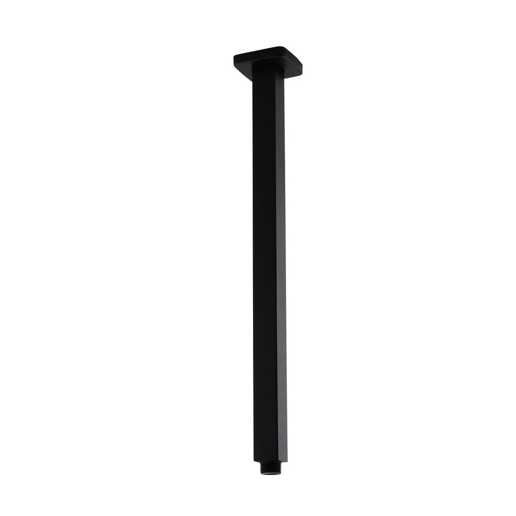 [40322] Square Black Ceiling Shower Arm 400mm