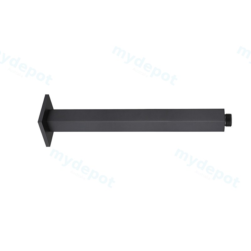 [55001] Square Ceiling Showe Arm 450mm Matte Black