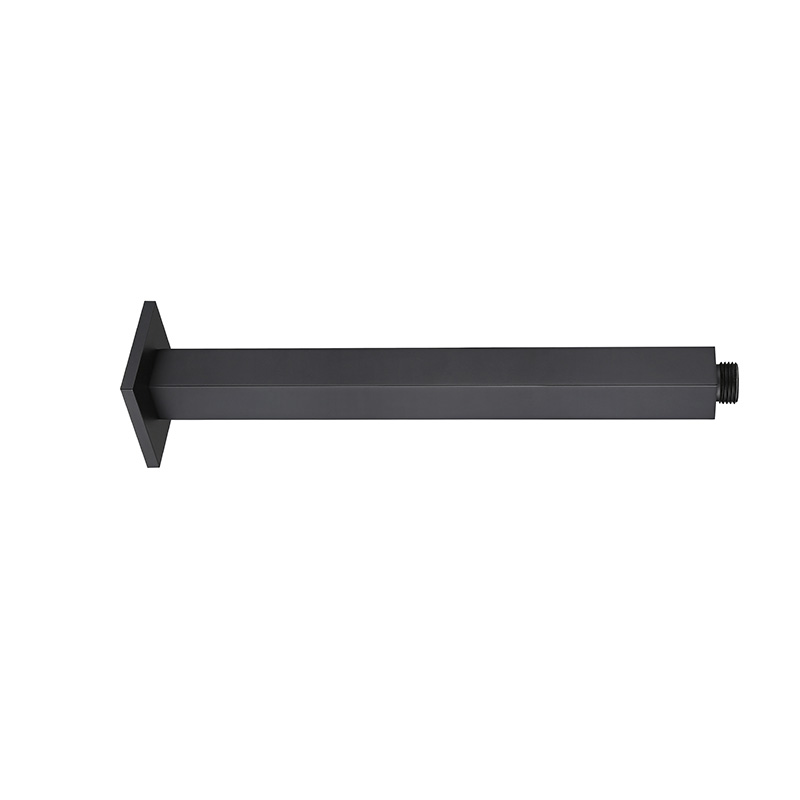 Square Ceiling Showe Arm 450mm Matte Black