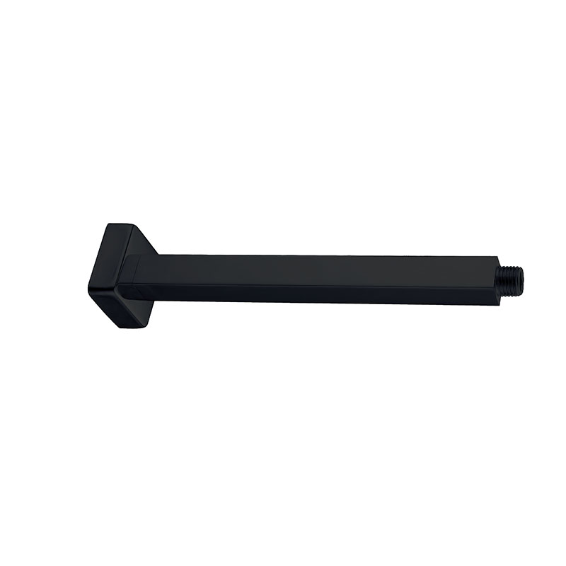 Square Ceiling Shower Arm 300mm Matte Black
