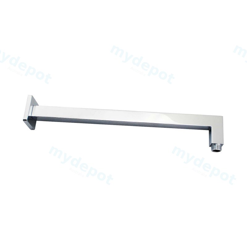 [40328] Square Chrome Brass Wall Mounted Shower Arm 400mm