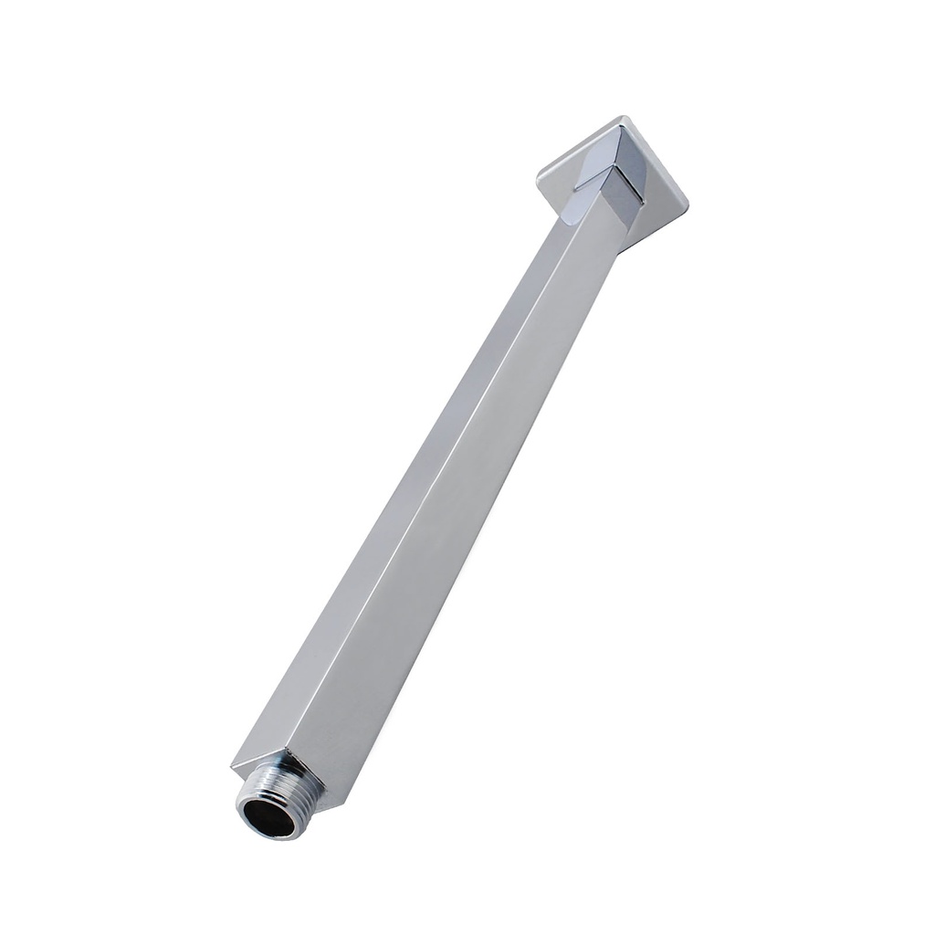 [40321] Square Chrome Ceiling Shower Arm 400mm