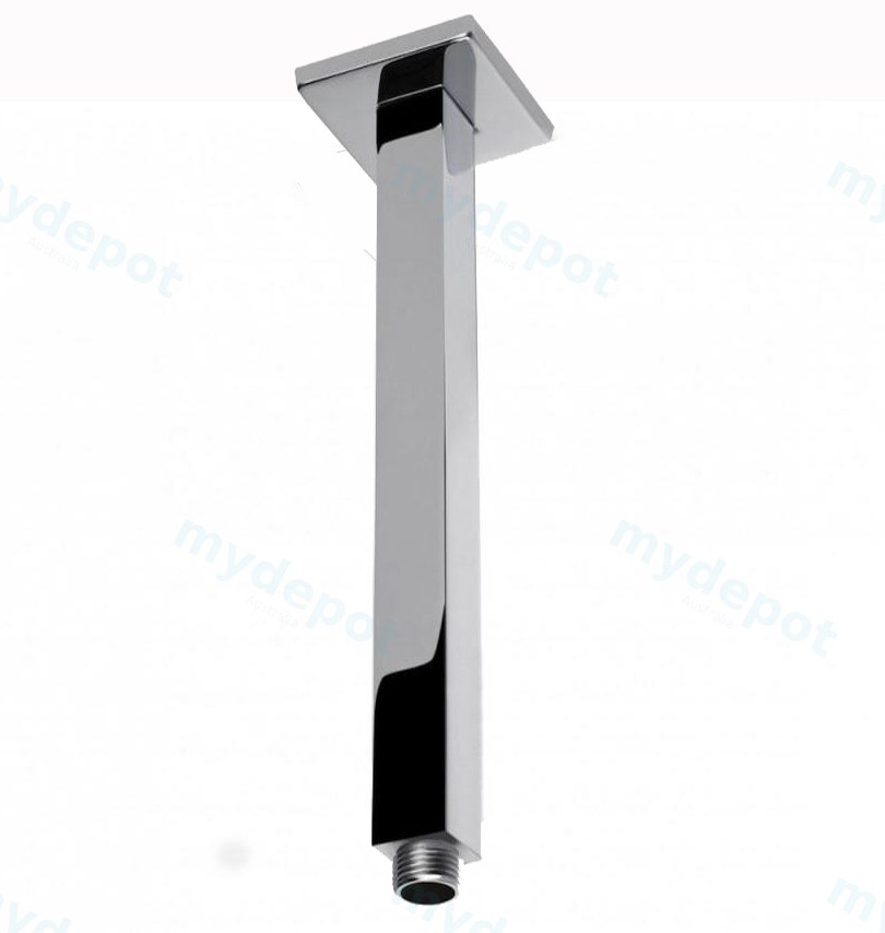 [40324] Square Chrome Ceiling Shower Arm 600mm