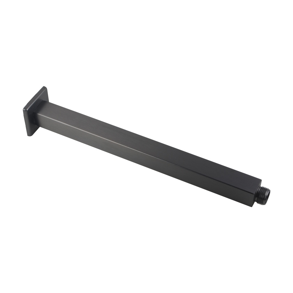 [40320] Square Gun Metal Grey Ceiling Shower Arm 300mm