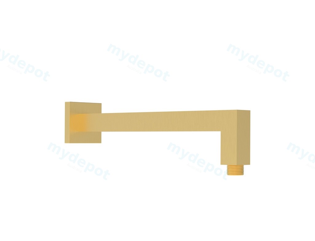 [44373] Square Horizontal Shower Arm Brushed Gold
