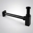 Square Matte Black Square Bottle Trap 32mm