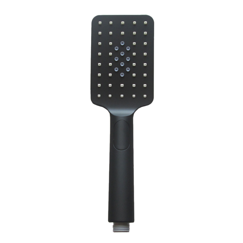 [70033/240098SH-Hand] Square Multi Functions Matte Black Handheld Shower Head
