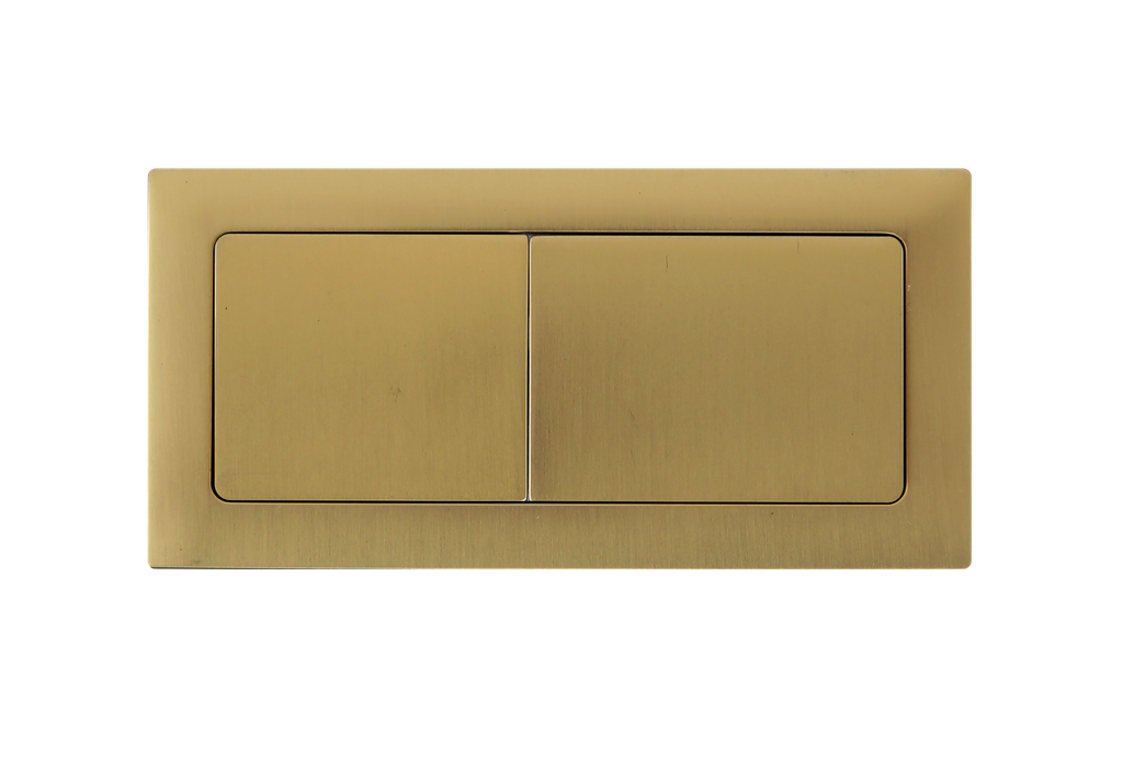 Square Press Button Brush Yellow Gold