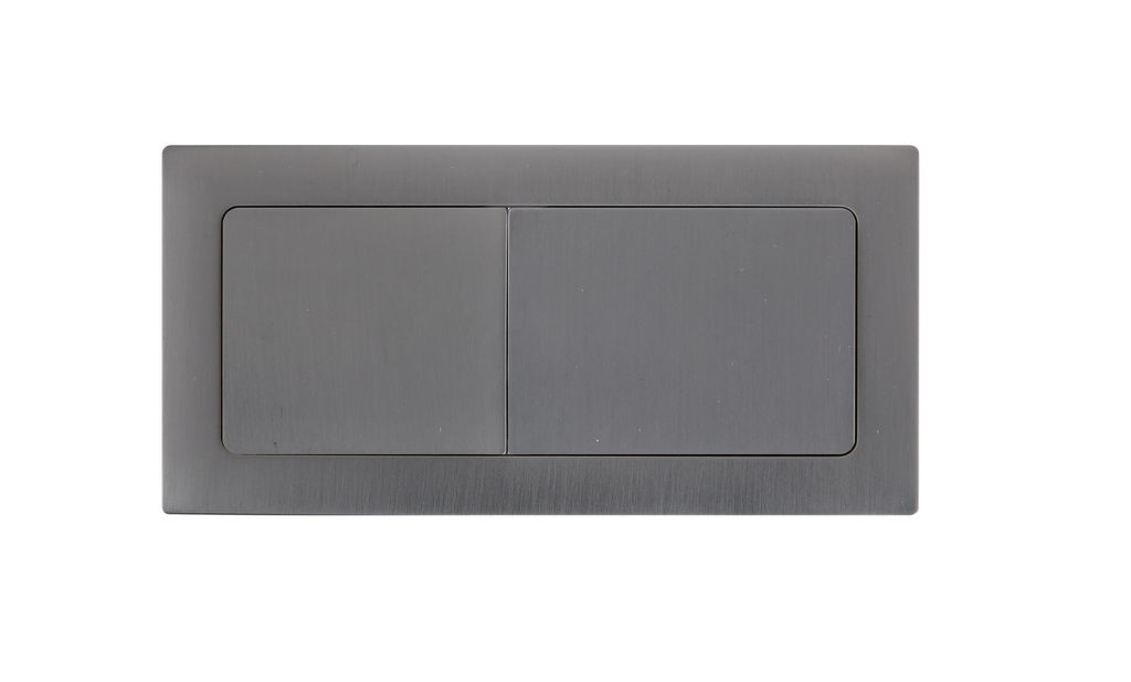 Square Press Button Gum Metal