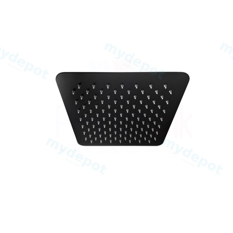 [55099] Square Rain Shower Head 200mm Matte Black