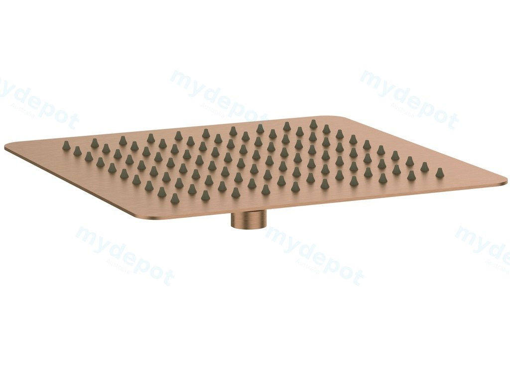 [55105] Square Rain Shower Head 250mm Brushed Bronze