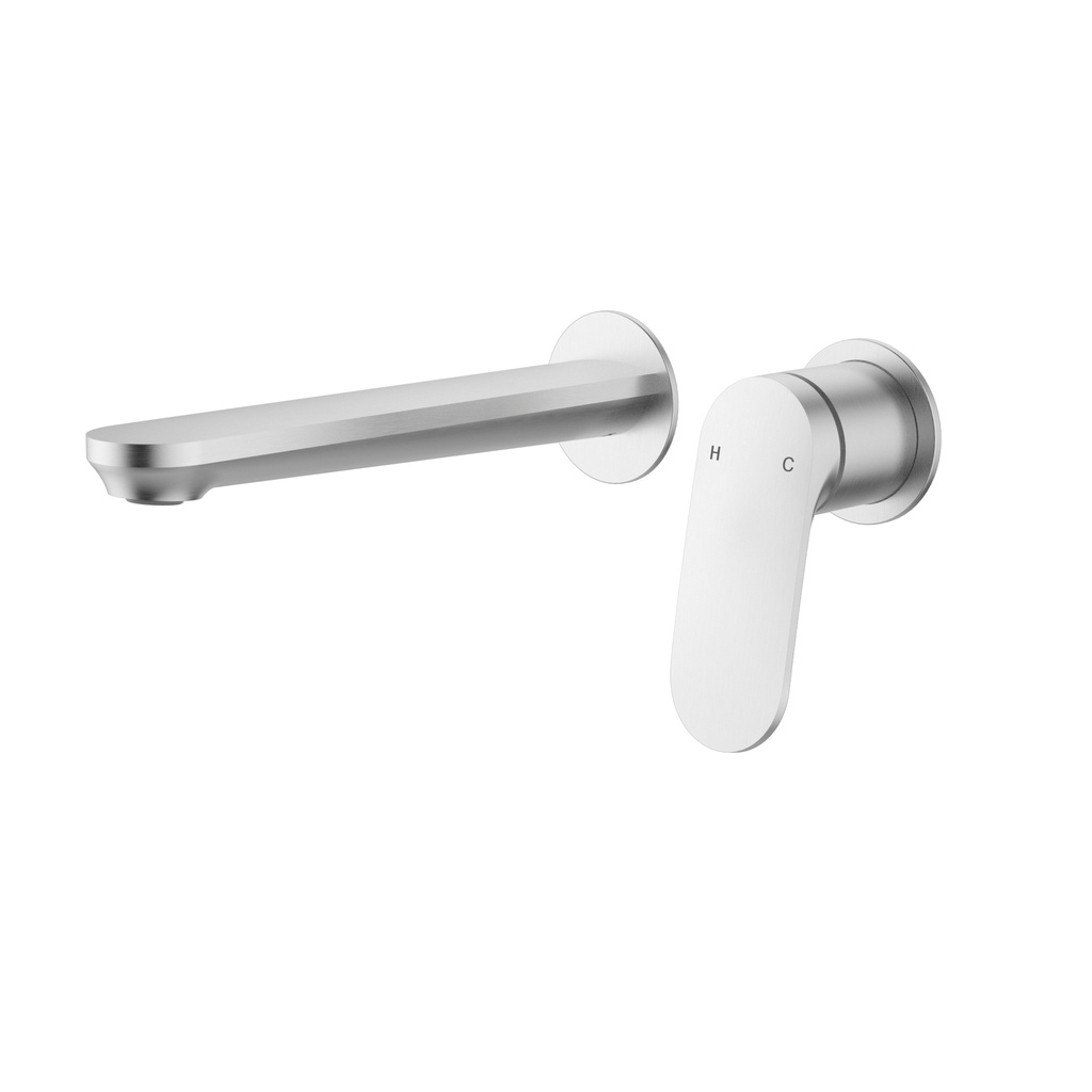 [44811] Sulu II Wall Basin Mixer Trim Kits With Separate Cover Plate Brushed Nickel