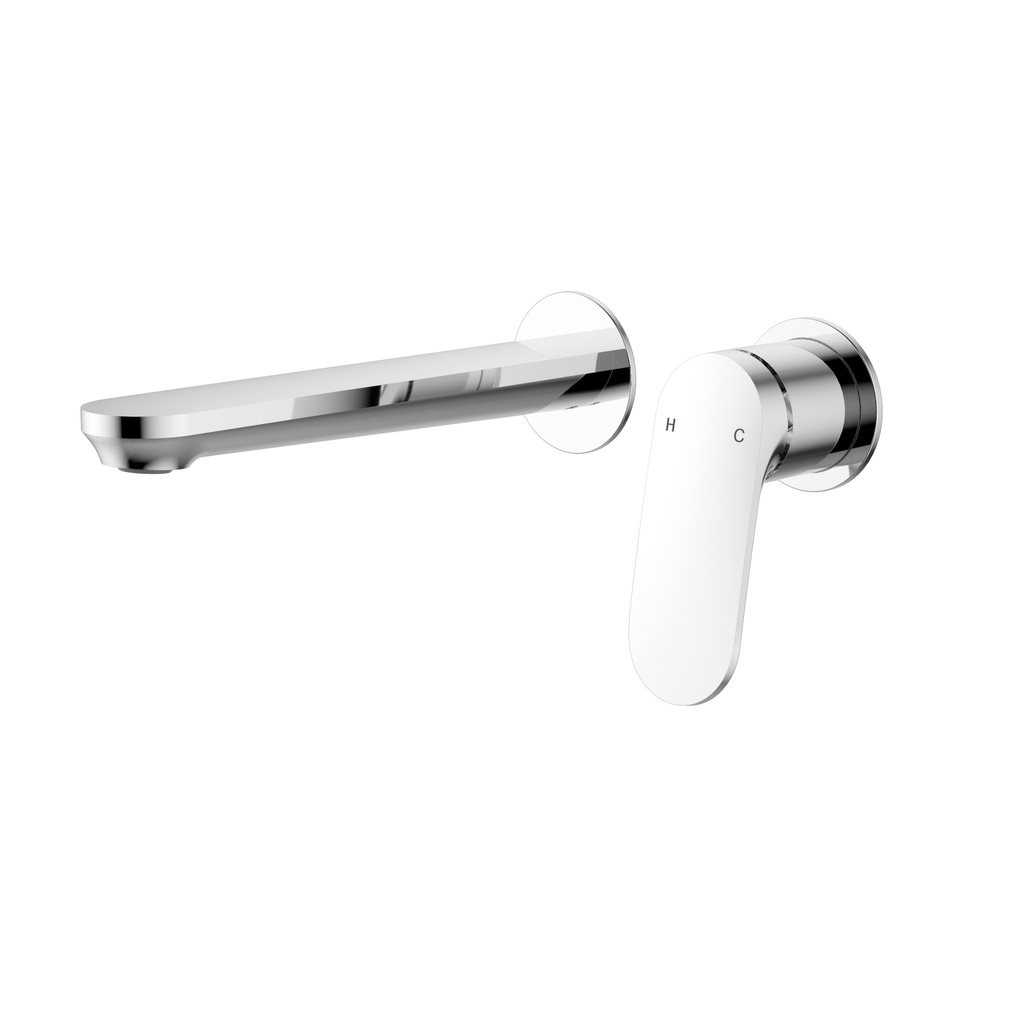 [44808] Sulu II Wall Basin Mixer Trim Kits With Separate Cover Plate Chrome