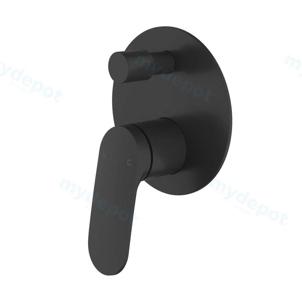 [44793] Sulu II Wall Diverter Mixer Trim Kits Matt Black