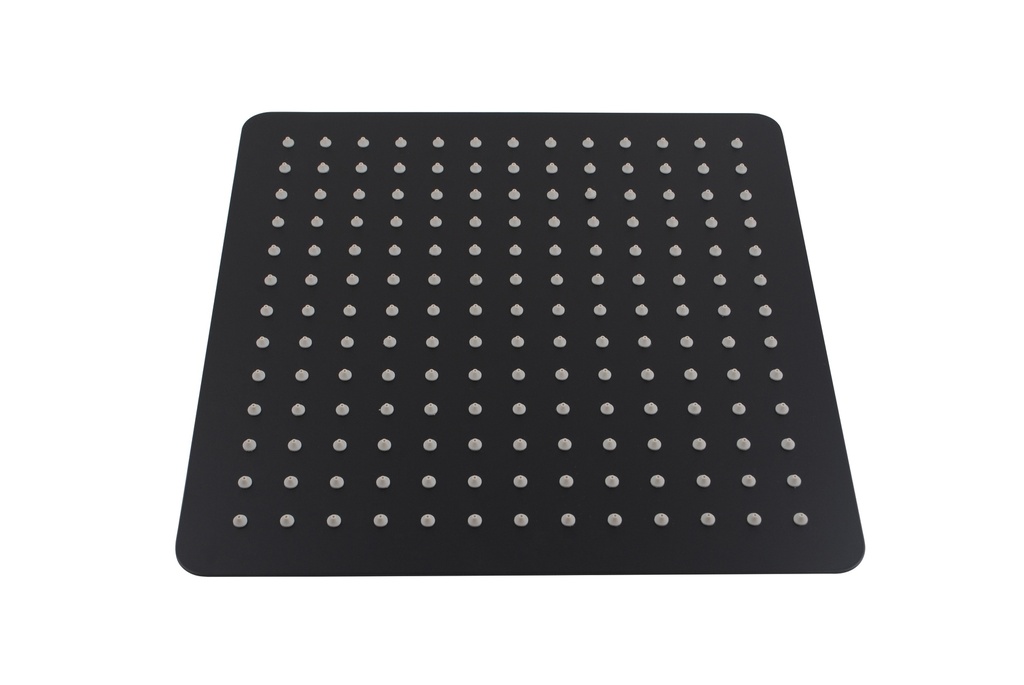 Super-slim Square Black Rainfall Shower Head 300mm