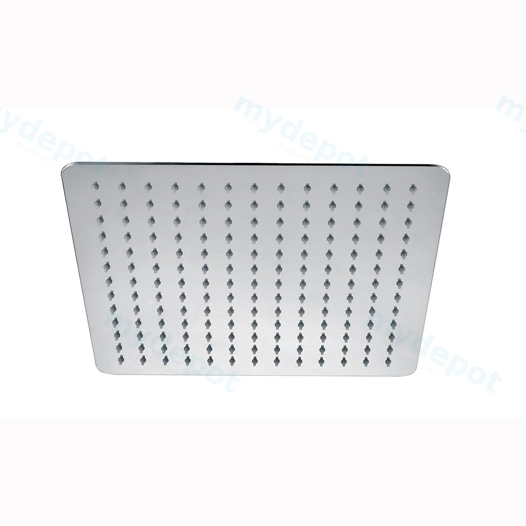 [40290] Super-slim Square Chrome Rainfall Shower Head 300mm