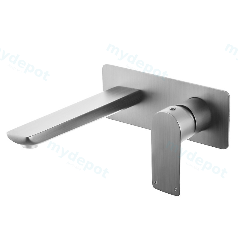 VOG Series Brushed Nickel Wall Mixer With Spout