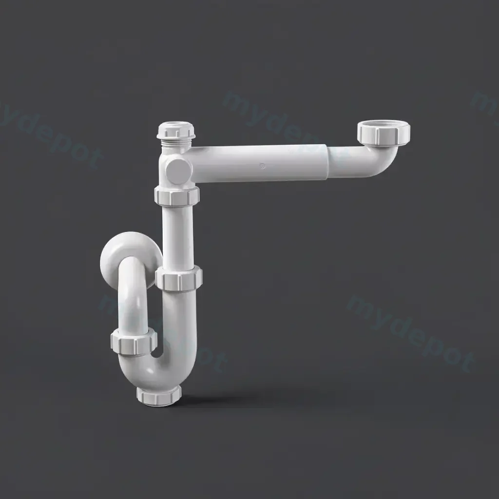 [56682] Vanity Space Saver Trap For Above Counter Basins 360 Degree Turing Trap