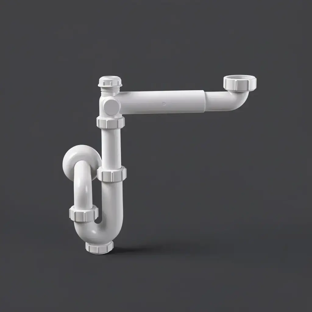 Vanity Space Saver Trap For Above Counter Basins 360 Degree Turing Trap