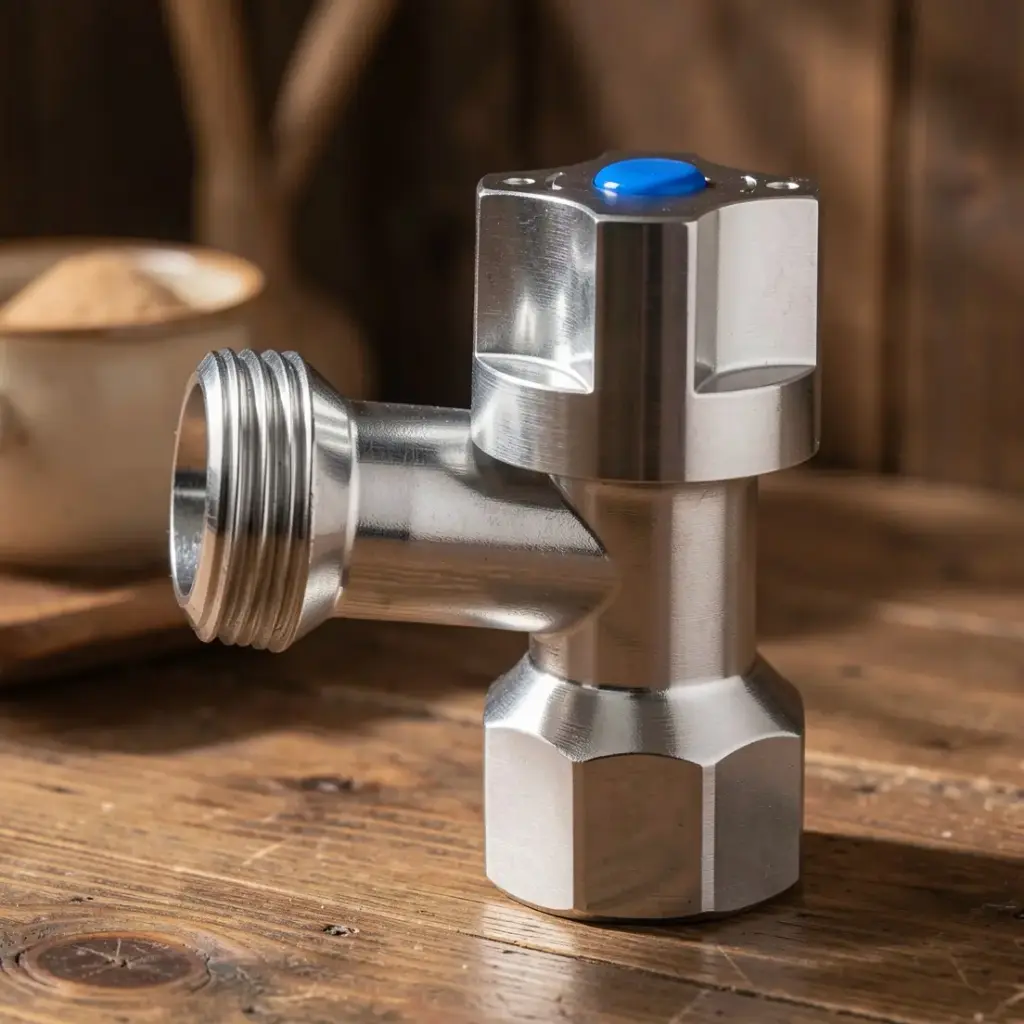 Washing Machine Stops WM Cock, 3/4 Turn(Chrome)