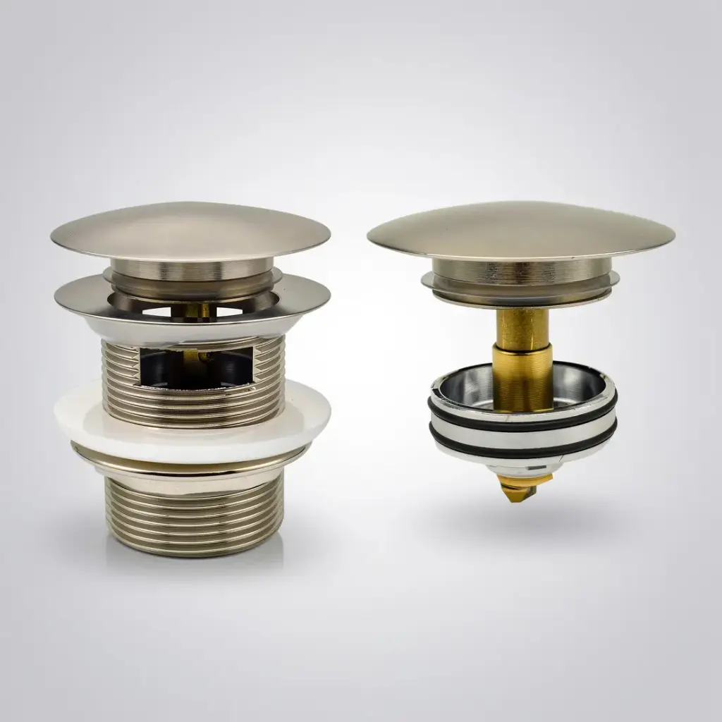 40mm Brushed Nickel Pop-Up Waste With Overflow