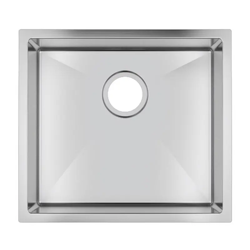 [41518] (C-500)Round Corner Chrome Stainless Steel Handmade Single Bowl Kitchen Sink 500*440*230mm