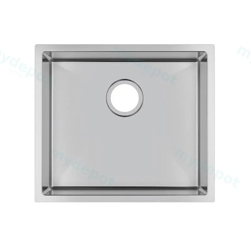 (C-510)Round Corner Chrome Stainless Steel Handmade Single Bowl Kitchen Sink 510*450*230mm