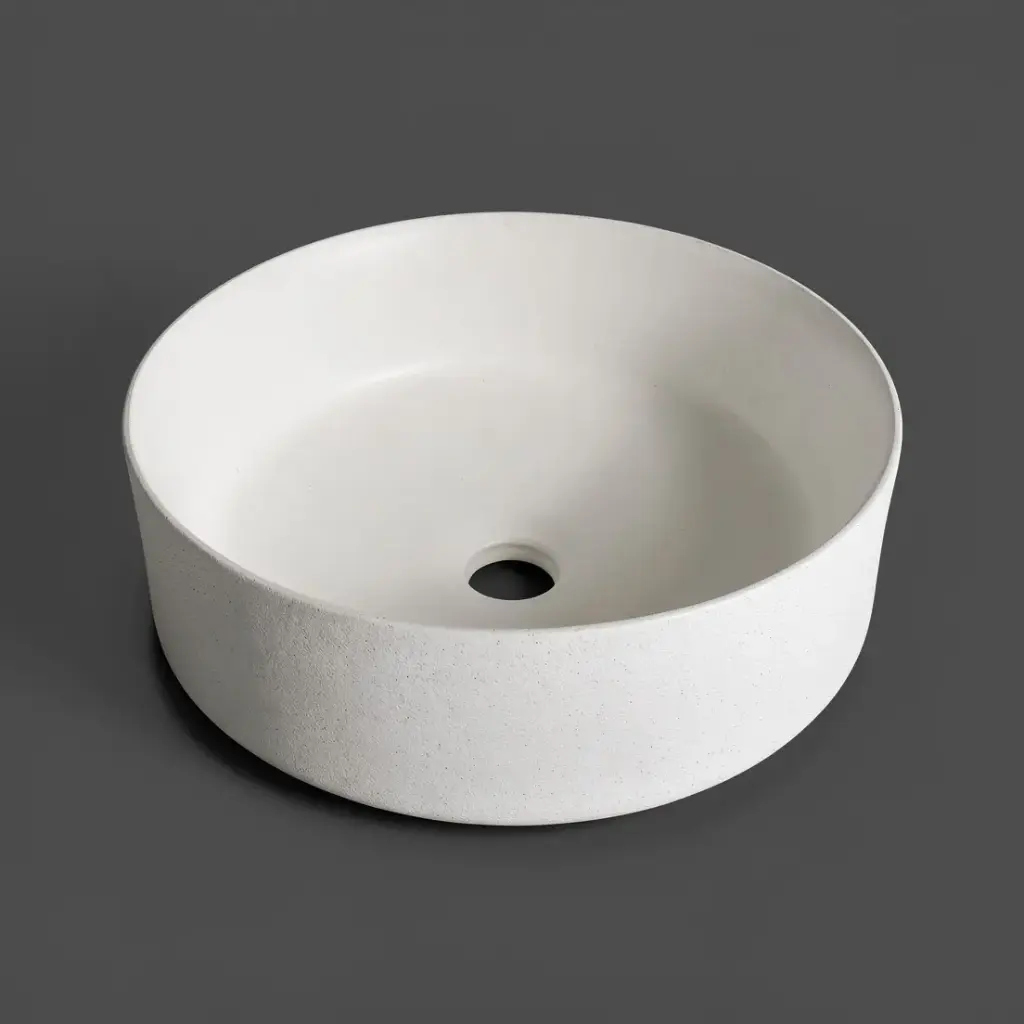 360*360*125mm Polar Textured Exterior Finish & Matte White Interior Finish Above Counter Basin(32mm Nonoverflow)