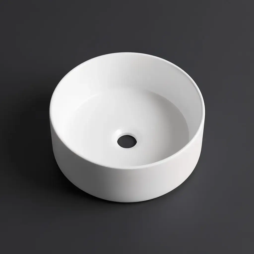 [41656] 300*300*110mm Matte White Above Counter Basin(32mm Nonoverflow)