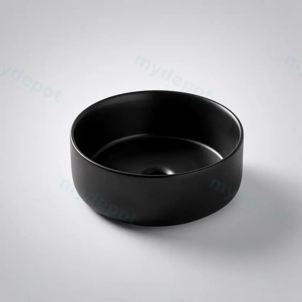 [41657] 300*300*110mm Matte Black Above Counter Basin(32mm Nonoverflow)
