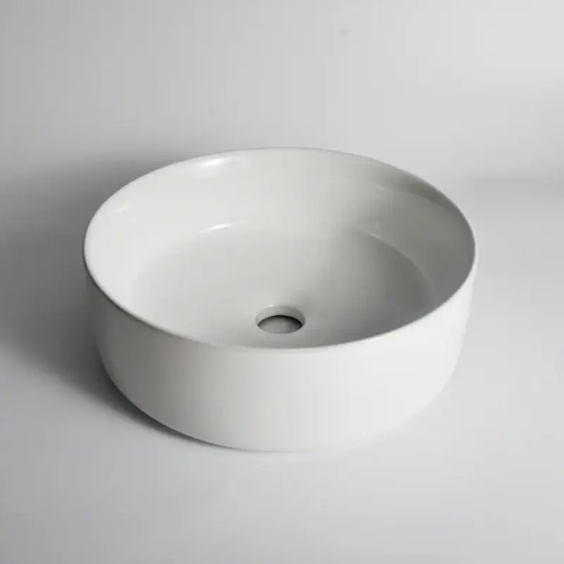 [41659] 360*360*125mm Gloss White Above Counter Basin(32mm Nonoverflow)