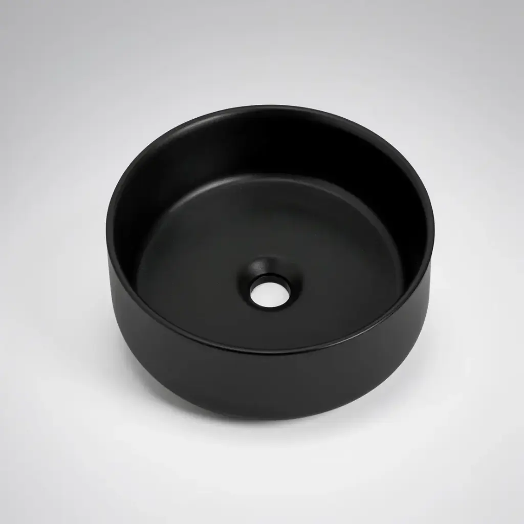 [41661] 360*360*125mm Matte Black Above Counter Basin(32mm Nonoverflow)