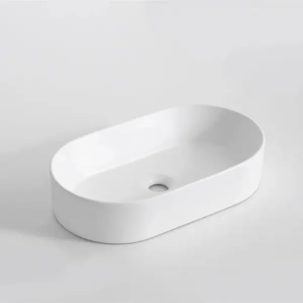 [41688] 520*300*120mm Gloss White Above Counter Basin(32mm Nonoverflow)