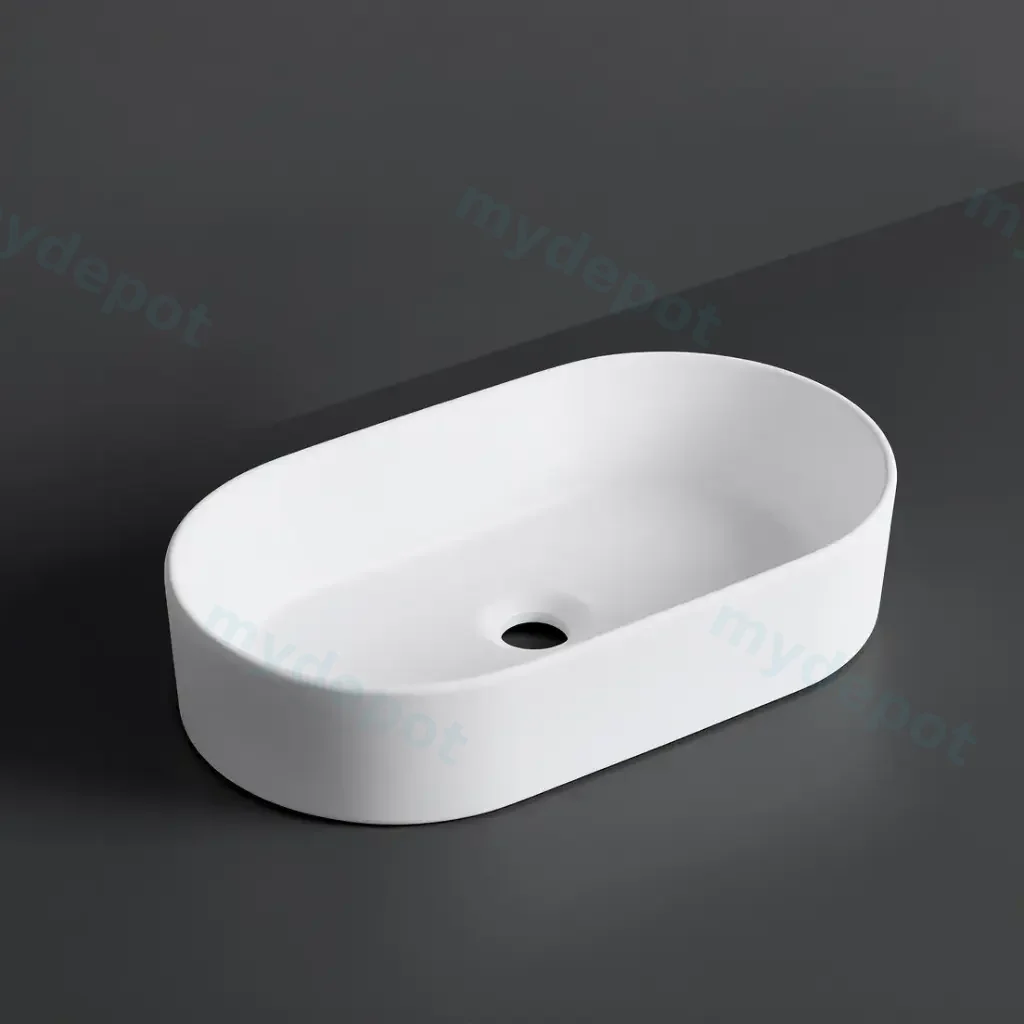 [41689] 520*300*120mm Matte White Above Counter Basin(32mm Nonoverflow)