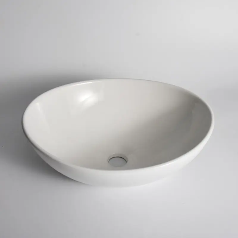 [41696] 410*330*145mm Gloss White Above Counter Basin(32mm Nonoverflow)
