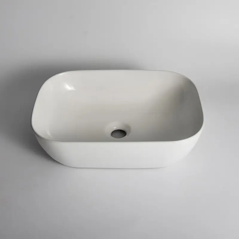 [41697] 455*320*135mm Gloss White Above Counter Basin(32mm Nonoverflow)