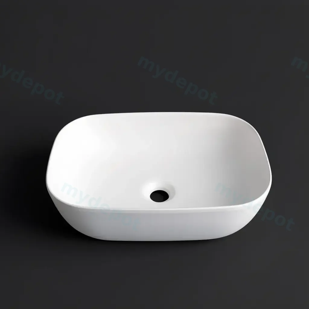 455*320*135mm  Matte White Above Counter Basin(32mm Nonoverflow)