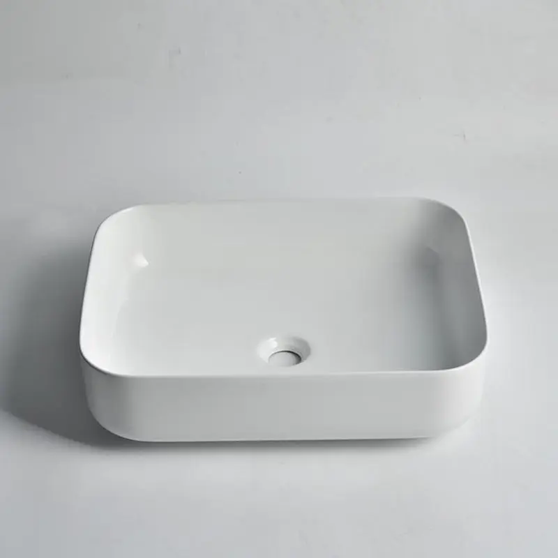 [41701] 500*400*135mm Gloss White Above Counter Basin(32mm Nonoverflow)