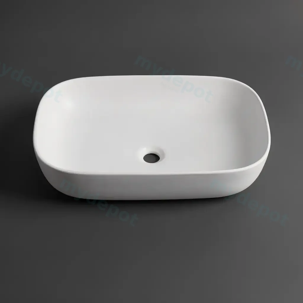 610*400*150mm Matte White Above Counter Basin(32mm Nonoverflow)