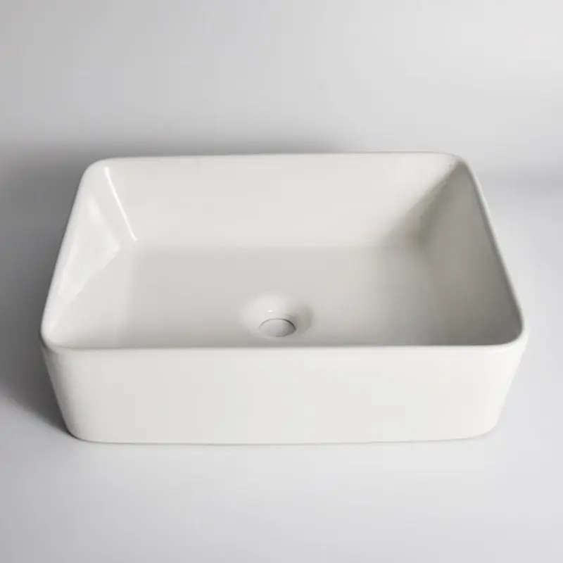 [41715] 480*370*130mm Gloss White Above Counter Basin(32mm Nonoverflow)
