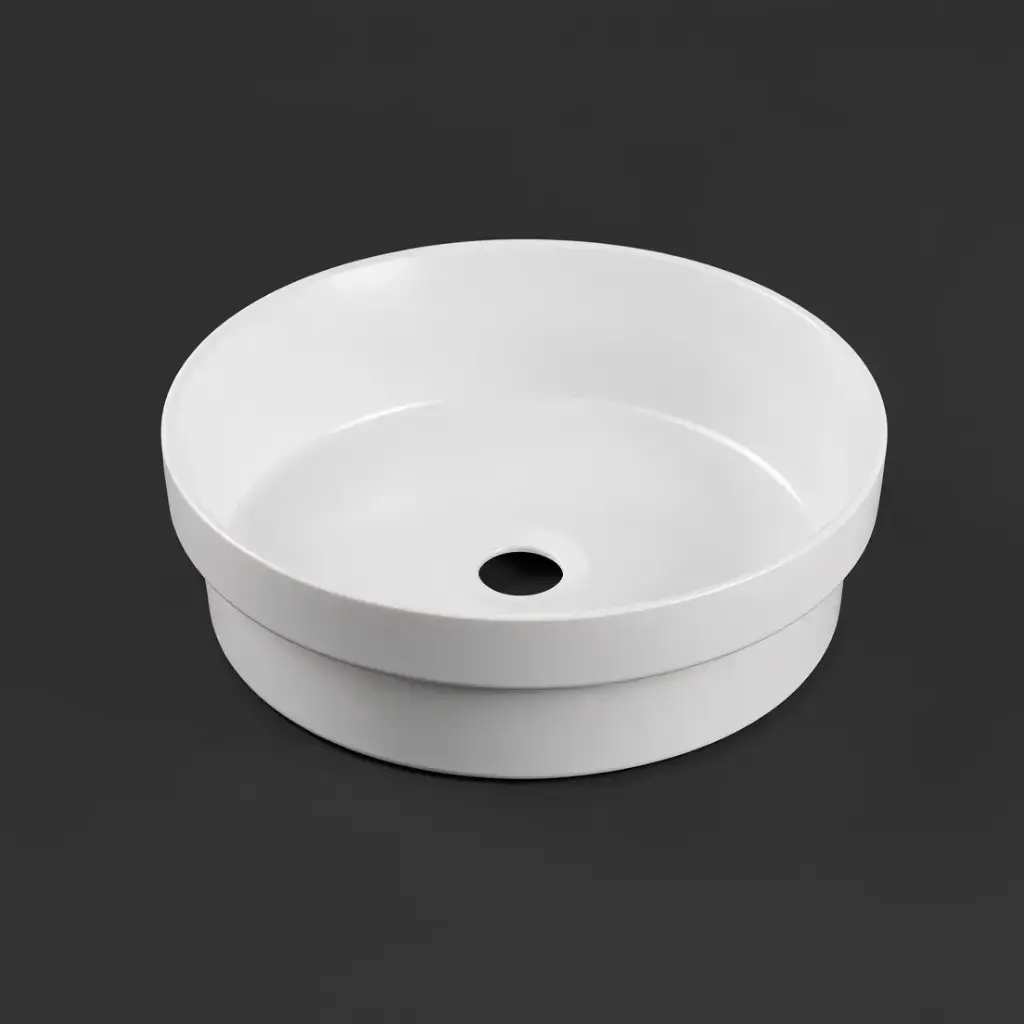 400*400*145mm Gloss White Insert Basin(32mm Nonoverflow)